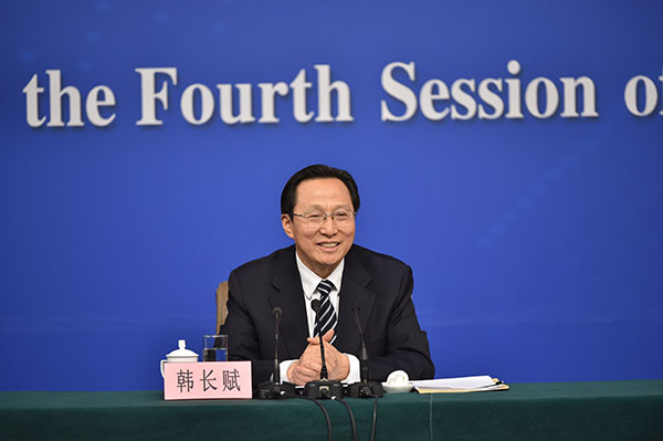 農(nóng)業(yè)部部長韓長賦等在十二屆全國人大五次會議記者會上答記者問