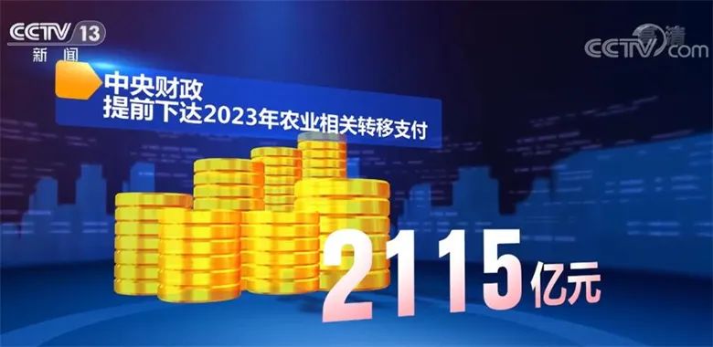 【政策解讀】中央財政提前下達2023年農(nóng)業(yè)相關(guān)轉(zhuǎn)移支付2115億元